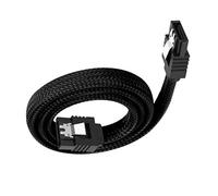 FIRSTXIU Internal SATA3.0 6Gbps Data Cable 50cm Colored Connectors Nylons Meshes Covers Secure Locking Clip Profile Installation Sataiii Connectors Cable