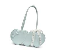 FIRSTXIU Korean StyleS Heart Shoulder Bag Fashion Ladies Handbag PU Leather Underarm Bag Armpit Purse for Various Occasion