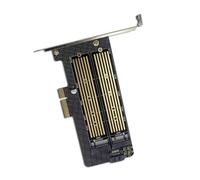 FIRSTXIU M.2 NVME to PCIE Adapter M+B Key SSDs to PCIE Expansion Card for 2230 2242 2260 M.2 Solid States Drive Disk