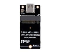 FIRSTXIU M.2 to Type C Solid Disk Converters Adapter Board NVME Protocol Support for Solid Disk 2230/42/60/80 Wide Compatibility