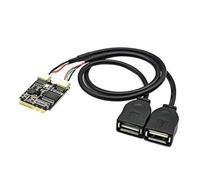 FIRSTXIU M.2 Wifi Key A To Wireless Card Conversion Ngff To Double Usb2.0 Expansion Card Suitable For Desktops With NGFF Port