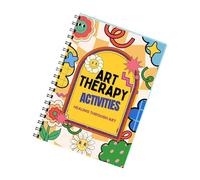 FIRSTXIU Mental Wellness Exercise Book Twin Coil Binding Journal Therapeutic Activity Book Emotional Wellness Workbook Hardcover Notebook With Guided Prompts