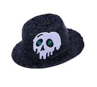 FIRSTXIU Minis Hat Hair Clip Skeleton Hat Hair Clips Skull Caps Barrette Decorative Accessories Party Hats Clip On Designs Decorative Accessories