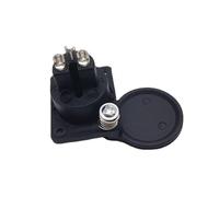 FIRSTXIU Mobility Scooter Panel Mount Port Female Plug Socket Easy Installation Auto Replacement Part 3 Pin Socket Connector