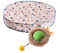 FIRSTXIU Motion Activated Moving Ball Cats Toy Automatic Moving Ball Cats Intelligent Toy For Pet Enhances Skills Interactively Play Mats