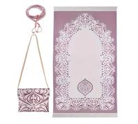 FIRSTXIU Muslims Prayer Rug With Tasbih And Portable Bag Muslims Women Men Islamics Pray Mat For Ramadans Prayer Rug