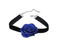 FIRSTXIU Necklace,- - Big Flower Necklaces Cloth Weave Delicate Neck Chain Women Trend Jewelry Vintage Necklace