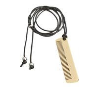 FIRSTXIU Necklace,Comb Pendant Necklace PU Leather Rope Neckchain Adjustable Length Clavicle Chain Fashion Accessories for Women Girls