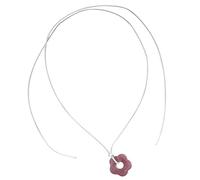 FIRSTXIU Necklace,Delicate Acrylic Flower Pendant Necklace for Daily Wear Party Lightweight Flower Clavicle Chain Jewelry Women