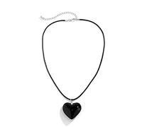 FIRSTXIU Necklace,Fashion Crystal Love Heart Pendant Necklaces for Women Hot Girls Korean Necklace Sweet Cool Jewelry 2023