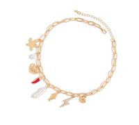 FIRSTXIU Necklace,Marine Inspired Unique Shell Starfishes Pendant Necklace Hot Day Beach Jewelry Elegant Clavicle Chian for Women
