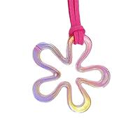 FIRSTXIU Necklace,Unique Hollowed-Out Flower Pendant Necklaces Acrylic Flower Jewelry Pendant Choker Suitable for Any Occasion