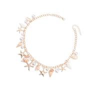 FIRSTXIU Necklaces,Multifuntional Shell Pendant Necklaces Beaded Necklace Fashionable Clavicle Chain Necklace for Various Occasion