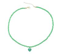 FIRSTXIU Necklaces,Simple Heart Pendant Necklace Temperament Collar Necklaces Clavicle Chain Choker Jewelry Handmade Beaded Necklace