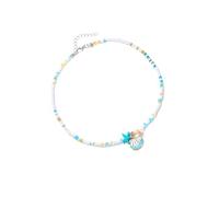 FIRSTXIU Necklaces,Stylish Beaded Necklaces Shell Charm Necklace Neck Accessory Collarbone Necklace Alloy Texture Suitable for Everyday
