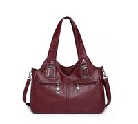 FIRSTXIU NEW Crossbody Bag Vintage Splashproof Shoulder Bag Large Capacity Leather Bag for Women Girl Versatile Handbag