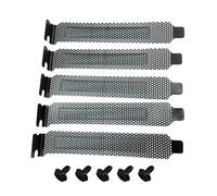FIRSTXIU Pack Of 5 Computer PCI Strips Black PCI Slot Covers With Screws For Computer Case Graphics Card Accessories