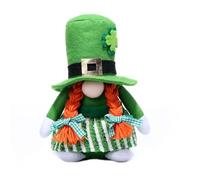 FIRSTXIU Patrick's Day Gnomes Toy Irish Day Plushie Toy Paddy's Day Easter Figure Green Goblins