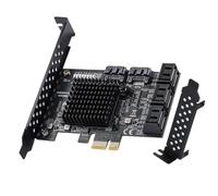 FIRSTXIU PCI-E to SATA3.0 Controller Expansion Board 8-Port SATA3.0 Expansion Card PCI-E 1X 2X 4X 8X 16X Interface Adapter
