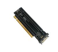 FIRSTXIU PCIe-Bifurcation x16 to x8x8 PCIE4.0 x16 1 to 2 Gen4 Card SATA/4P Power Port Split Card Expansion Adapter for PC