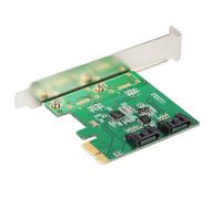 FIRSTXIU PCIe Expansion Card 2 Port for Solid Disk Adapter Support RAID1/RAID0 Functionality And ASM1061R Chipset