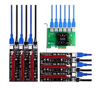 FIRSTXIU PCIE Riser for Express Cable Graphics Extension Mining Powered Riser Adapter Card 1 to 4 PCI-Express 16X Slots Riser Car