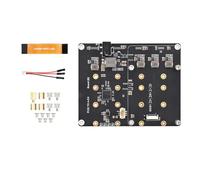 FIRSTXIU PCIe To 4CH NVMe 4 Port Hard Drives Board With LED Light Hard Drives Adapter Card For 2280/2260/2242/2230