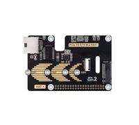 FIRSTXIU PCIe to Ethernet M.2 Adapter Hat for Pi5 Supports NVMe Solid Disk Sizes 2230/2242/2260/2280 Features PoE Functionality