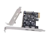 FIRSTXIU PCIE USB3.2 GEN1 5Gbps Expansion Card PCIE to 2 Port Type C ASM1042 Chip Adapter USB Adapter for Desktop PC