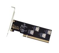 FIRSTXIU PCIe x16 to SFF8654 4i 8i Half Height Adapter for Computer Hardware Expansion Graphics Card Adapter Board Replacement