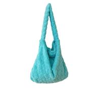 FIRSTXIU Plush Shoulder Bag Solid Color Underarm Bag for Girl Women Winter Armpit Bag Large Capacity Fashion Handbag