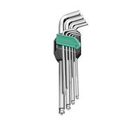FIRSTXIU Professional 9Pcs Hexagonal Wrench Set with Precise Size Marking Ideal for Bike Maintenance and Engineering Use Tool High Strength Tool Kit