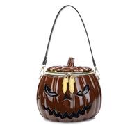 FIRSTXIU Pumpkin Shape Crossbody Bag for Women Funny Messengers Bag Halloween Handbag Novelty Shoulder Bag Shopping Dating Bag