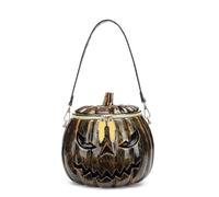 FIRSTXIU Pumpkin Shape Crossbody Bag for Women Funny Messengers Bag Halloween Handbag Novelty Shoulder Bag Shopping Dating Bag