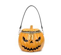 FIRSTXIU Pumpkin Shape Crossbody Bag for Women Funny Messengers Bag Halloween Handbag Novelty Shoulder Bag Shopping Dating Bag