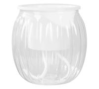 FIRSTXIU Pumpkin Shape Empty Sample Jars Wishing Bottle Empty Storage Flower Pots Thickened Visible Water Levels Flower Pots Pumpkin Shape Pot