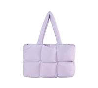 FIRSTXIU Quilted Puffer Handbag For Women Spacious Shoulder Bag Large Capacity Underarm Bags Carryall With Warm Down Filling