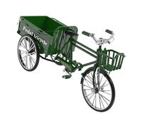 FIRSTXIU Retro Metal Three Wheeled Truck Model Nostalgic Tricycle Toy for Home Office Decoration with Carrying Function