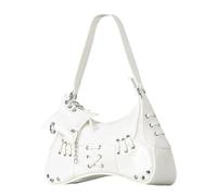 FIRSTXIU Retro Styles Armpit Bag Women 90s Trendy PU Leather Underarm Bags Stylish Shoulder Purse Elegant Crossbody Handbag