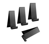 FIRSTXIU Set Of 4 Black Metal Flyers Holder Stand Vertical Countertop Organizers Accessory For Booklets Magazines And Bill Trade Show Display