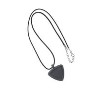 FIRSTXIU Silicone Guitar Pick Storage Necklace Heart Shape Pendant Picks Holder for Bass Ukulele Players Musician Accessories Guitar Pick Necklace