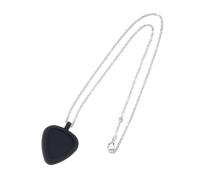 FIRSTXIU Silicone Guitar Pick Storage Necklace Heart Shape Pendant Picks Holder for Bass Ukulele Players Musician Accessories Guitar Pick Necklace