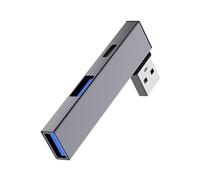FIRSTXIU Speed USB3.0 Hubs USB To Type C+2 USB Port Extension Adapter With USB3.0 USB2.0 Port For Wide Compatibility To Type C Adapter
