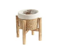 FIRSTXIU Straw Plant Basket Indoor Woven Pots For Planter Flowers Decorations Laundry Basket Household Indoor And Outdoor Plant Container