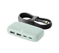 FIRSTXIU Type C Hubs Splitter With Total 100W Charging Capability For Notebook And Gadgets 2USB C+2USB 4port Charging Docking