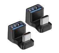FIRSTXIU Type C USB 3.1 10Gbps PD100W Charging Adapter 180 Degree Type C Male To Female U Shape Connectors For Laptop Phone Tablet