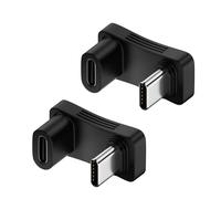 FIRSTXIU Type C USB 3.1 10Gbps PD100W Charging Adapter 180 Degree Type C Male To Female U Shape Connectors For Laptop Phone Tablet