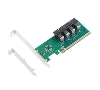 FIRSTXIU U.2 to PCIE Converter PCIE X16 to 4-port U.2 NVME SFF-8643 SFF-8639 Expansion Card PCI-E 4.0 Splitter Adapter Card