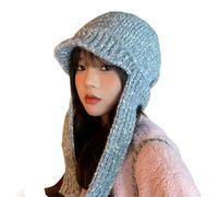 FIRSTXIU Unique Knit Hat Hip Hop Skull Caps Highlight for Trendsetting Pullover Warm Skull Caps Knitted Hat Party Club Knitted Gray