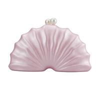 FIRSTXIU Unique Shell Shaped Acrylic Banquet Bag For Wedding And Evening Parties Shoulder Crossobdy Purse Party Handbag